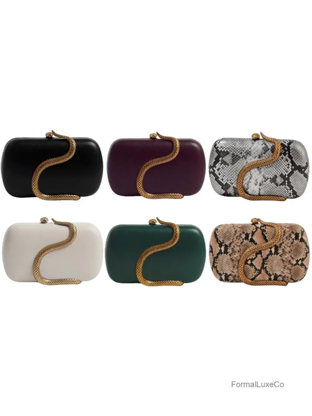 PU Leather Evening Bag Clutch with Removable Chain Crossbody Shoulder